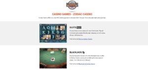 Zodiac Casino Kasinové Hry