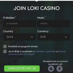 Loki Casino Registrace