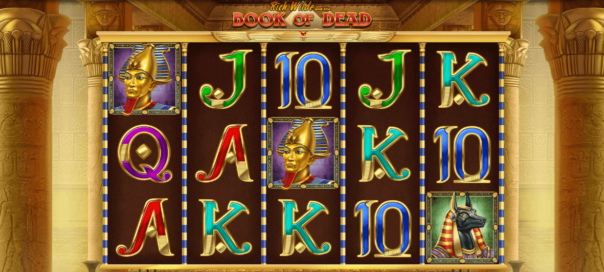 Přehled rozhraní online kasinové hry Book of Dead Slot